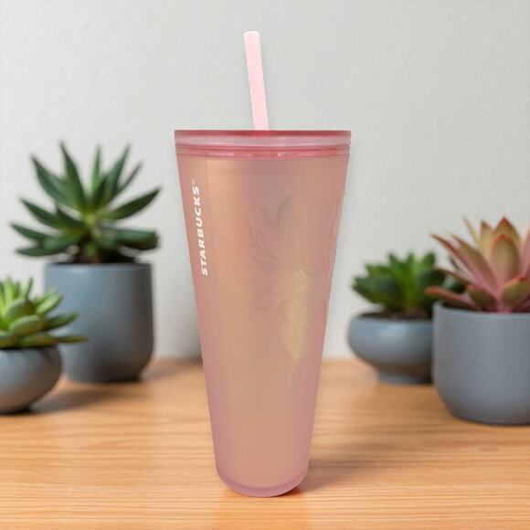 Starbucks Other - Starbucks 2022 Soft Touch Siren Rose Gold Mermaid Copper Pink 24oz Venti Tumbler